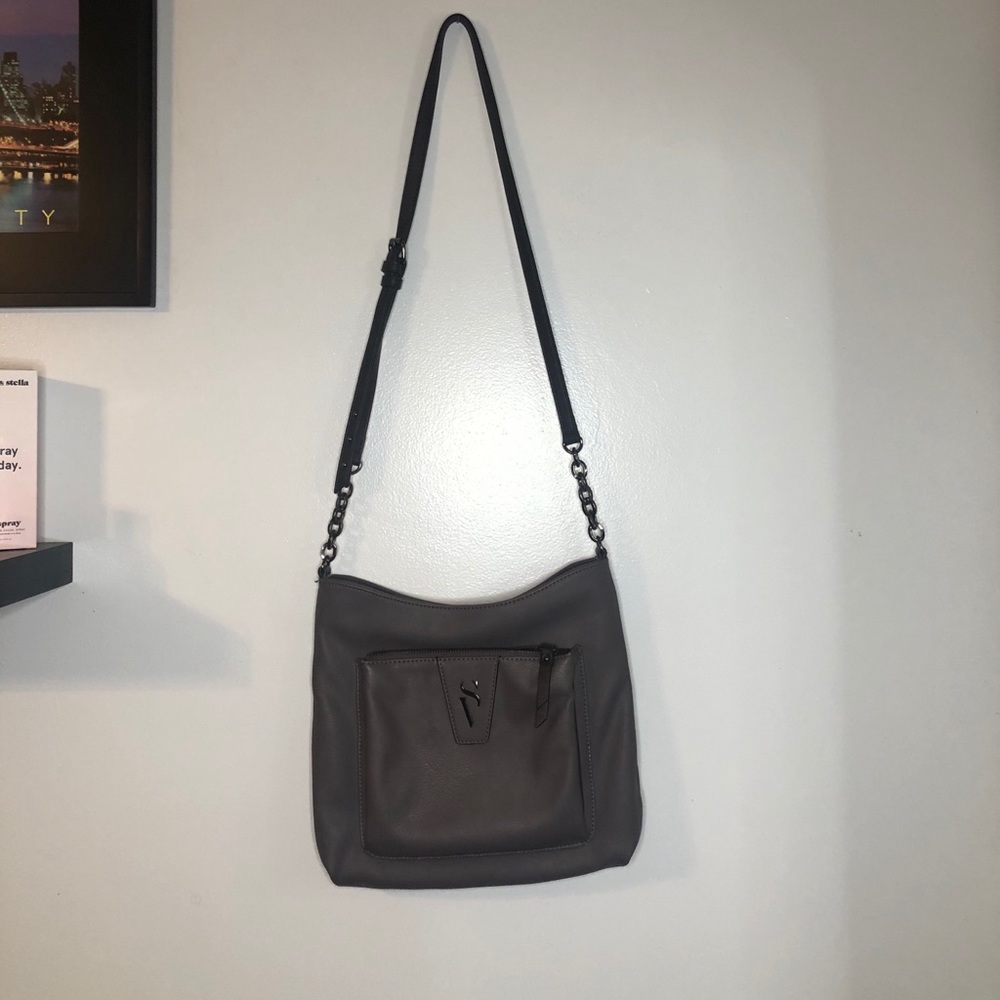 Dark grey crossbody purse by Simply Vera Wang
